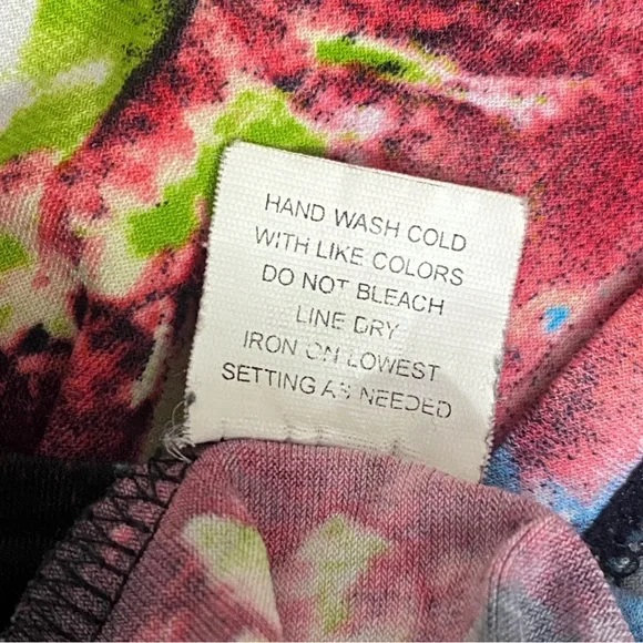 Notations Woman Multicolor Floral 2 pc. look Beaded Accent Knit Top 3X - Picture 9 of 9